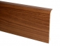 Preview: Blindleiste für Heizrohrleiste 90mm nussbaum, 2 Meter