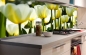 Preview: Küchenrückwand Folie Weisse Tulpen