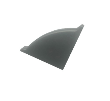 Endkappe Soft-line grau-metallic