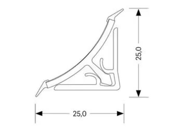 Küchenabschlussleiste FL - Alu