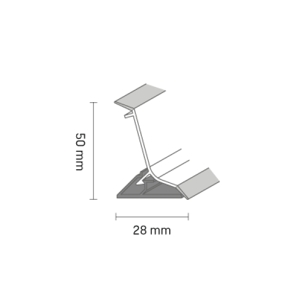 Küchenabschlussleiste Standard weiß, 2,95m
